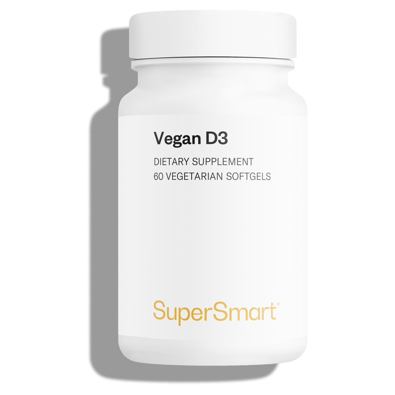 Complemento alimenticio de vitamina D vegana