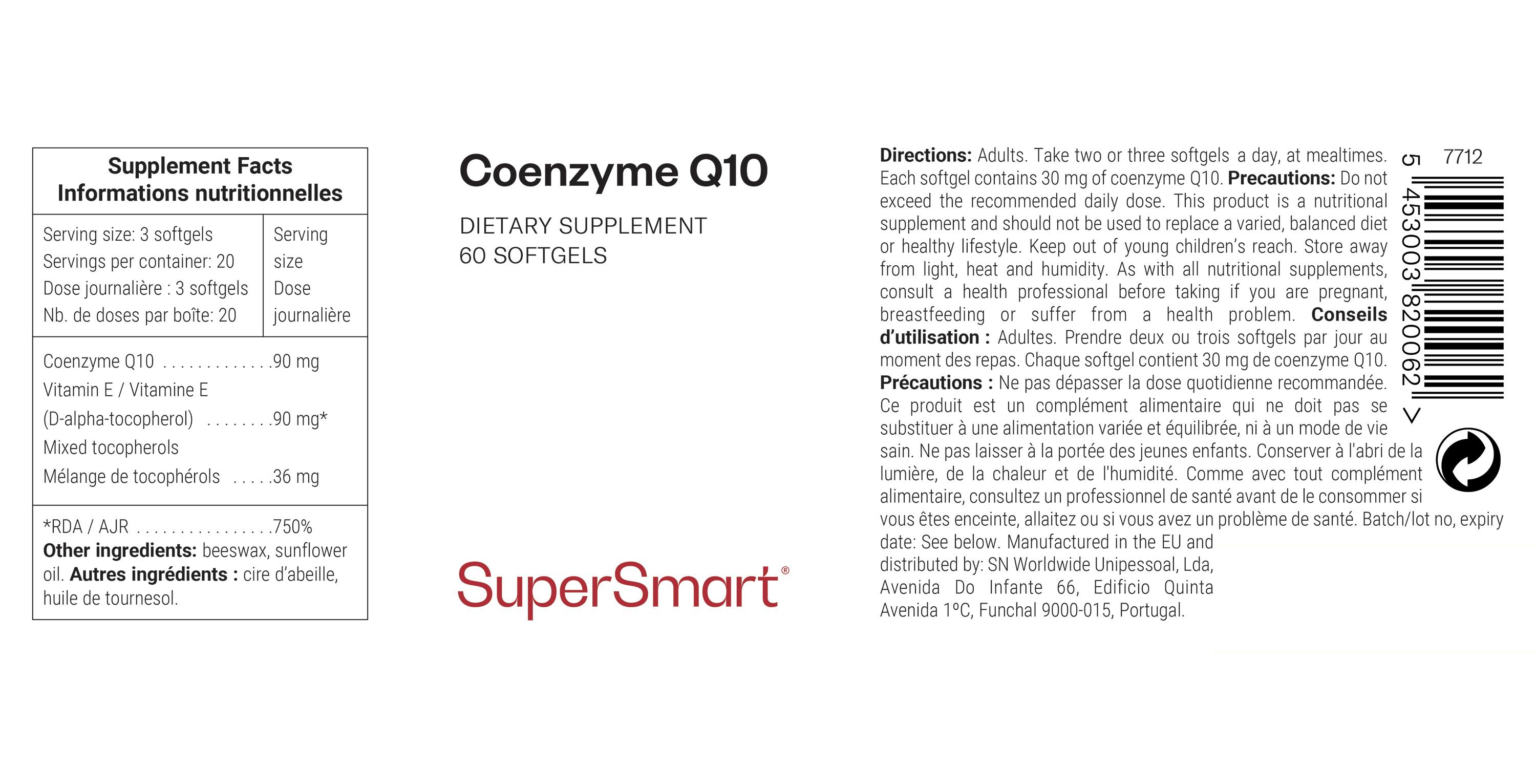 Complément alimentaire Coenzyme Q10