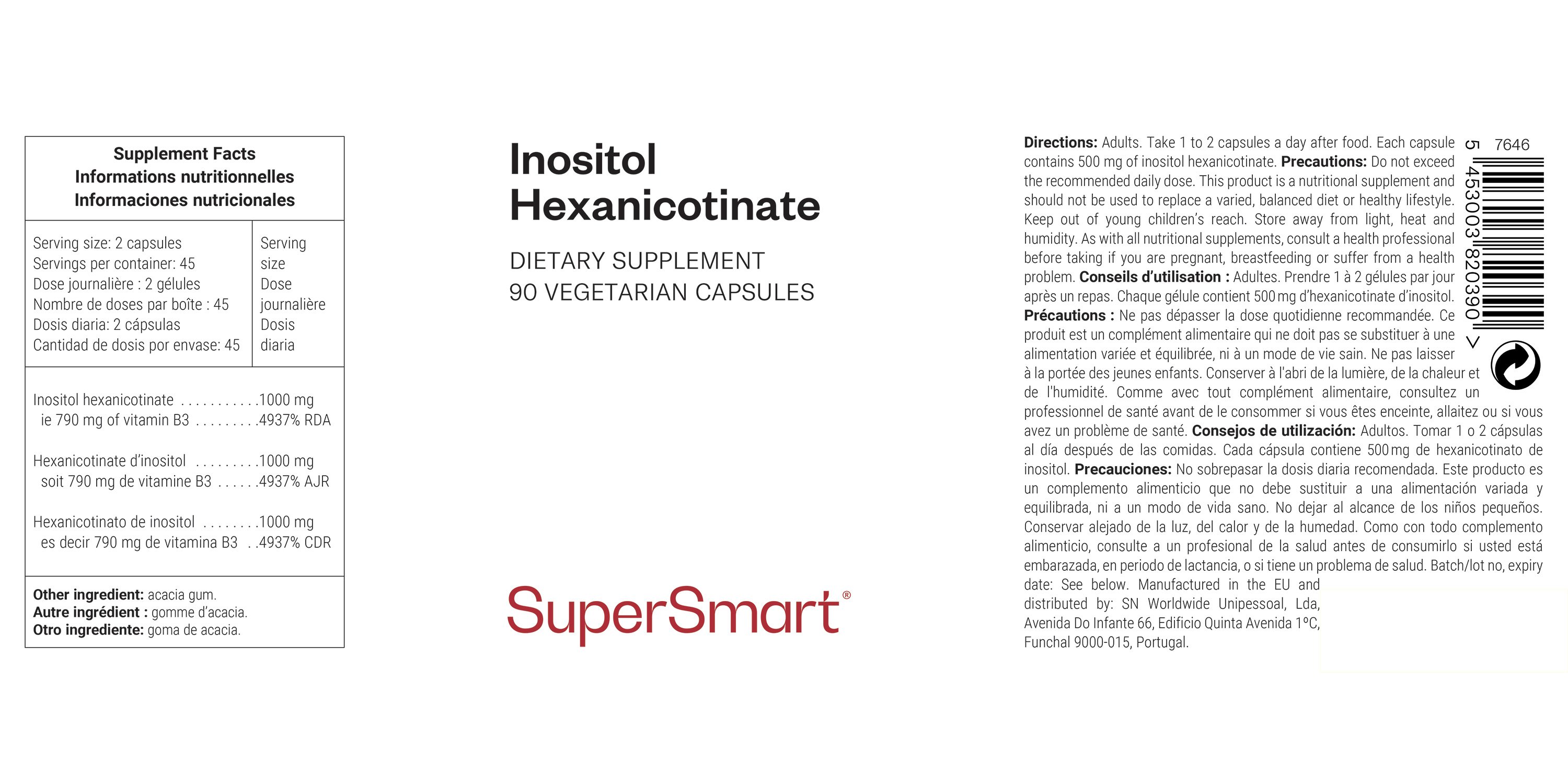 Inositol Hexanicotinate Supplement 