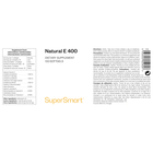 Natural E 400 suplemento alimentar, forma natural de d-alfa tocoferol, vitamina E