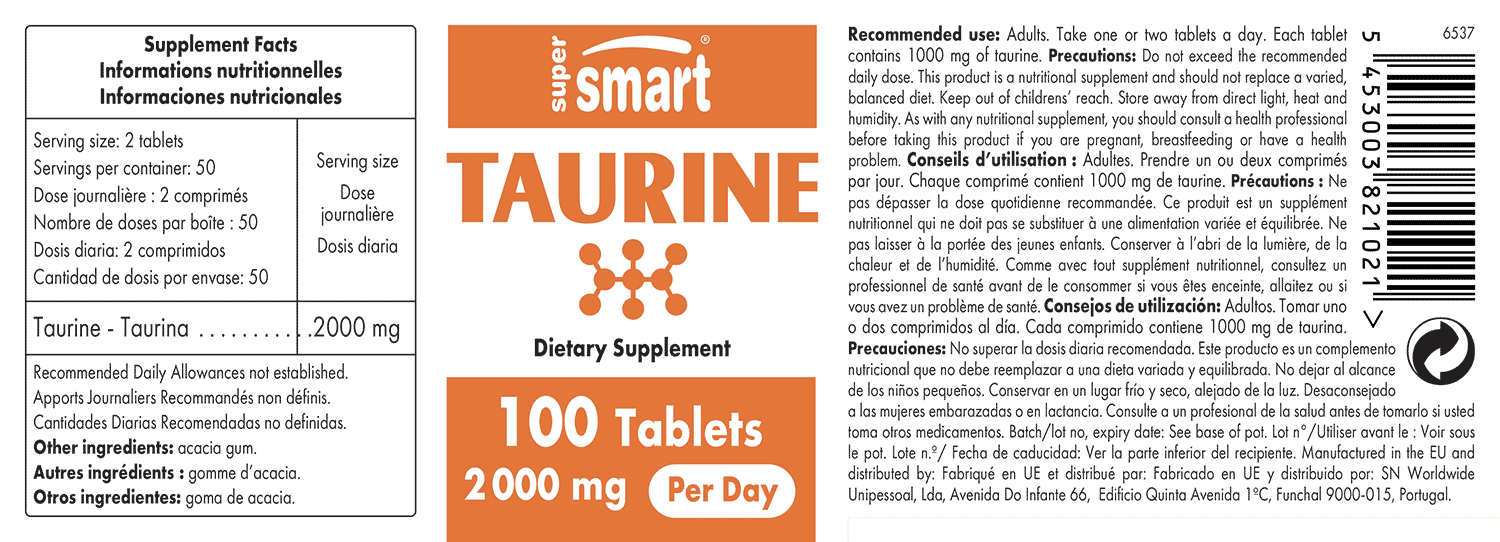 taurine 1000 mg benefits