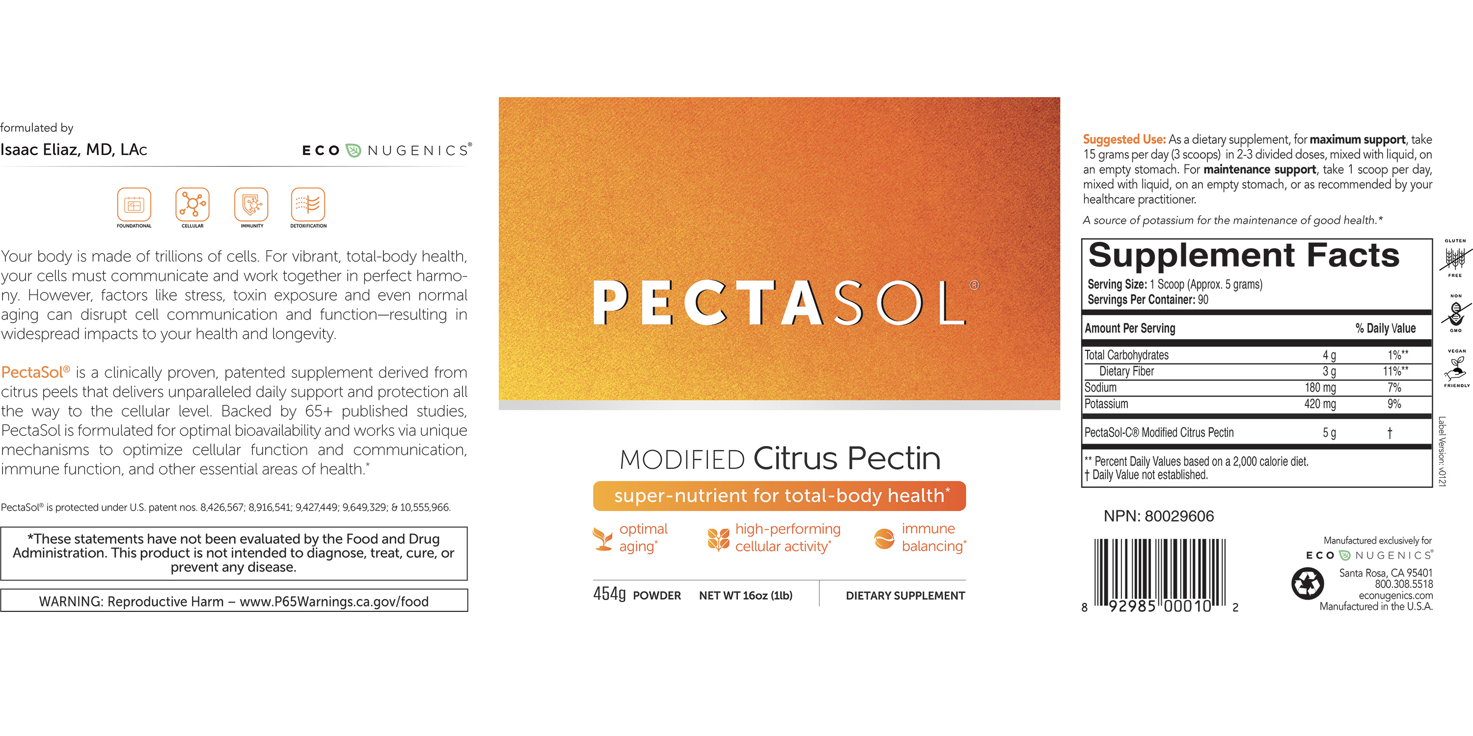 Buy PectaSol®, Modified Citrus Pectin Supplement - Benefits