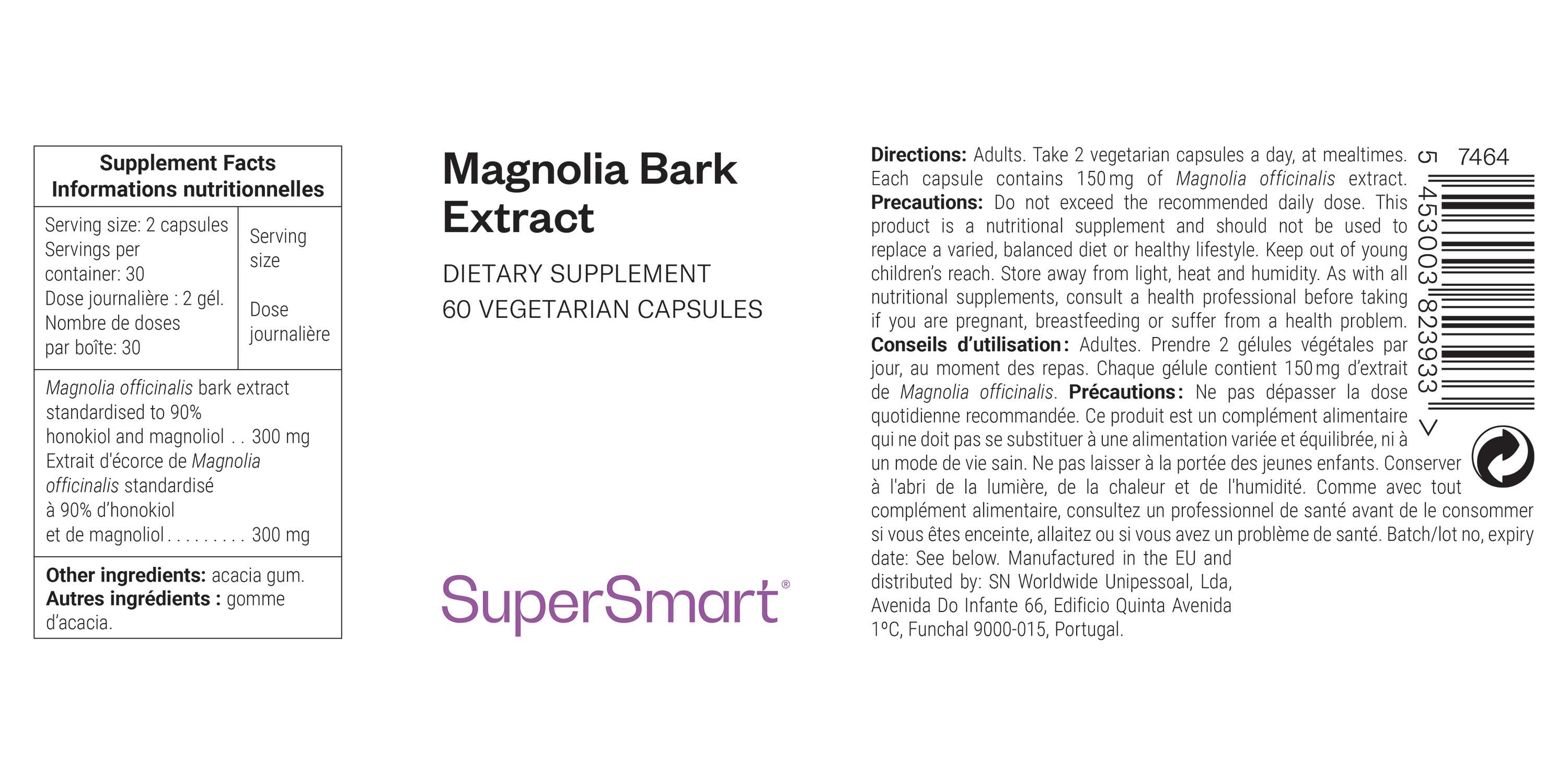 Magnolia Bark Extract Supplement