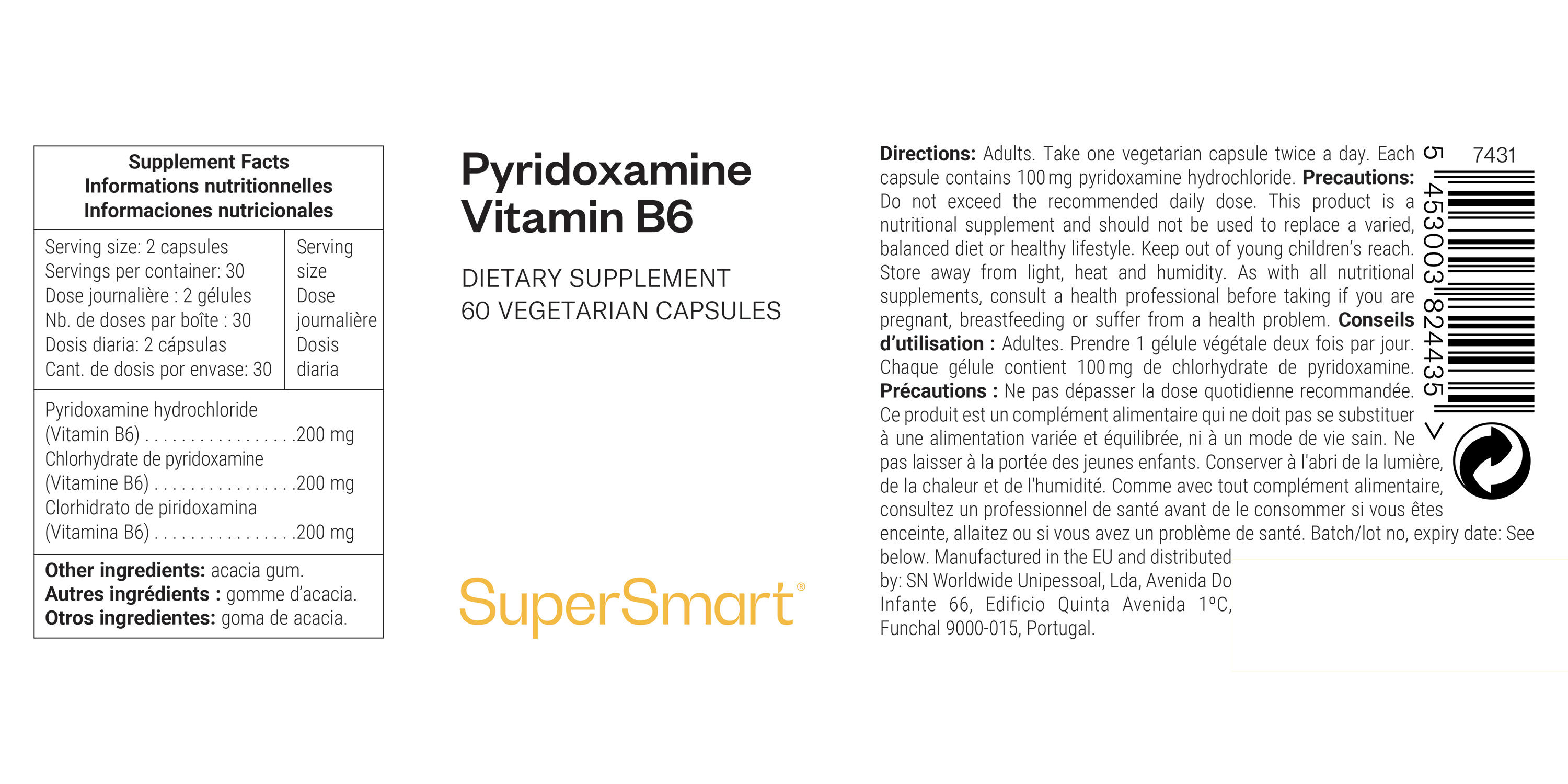 Pyridoxamine Vitamin B6