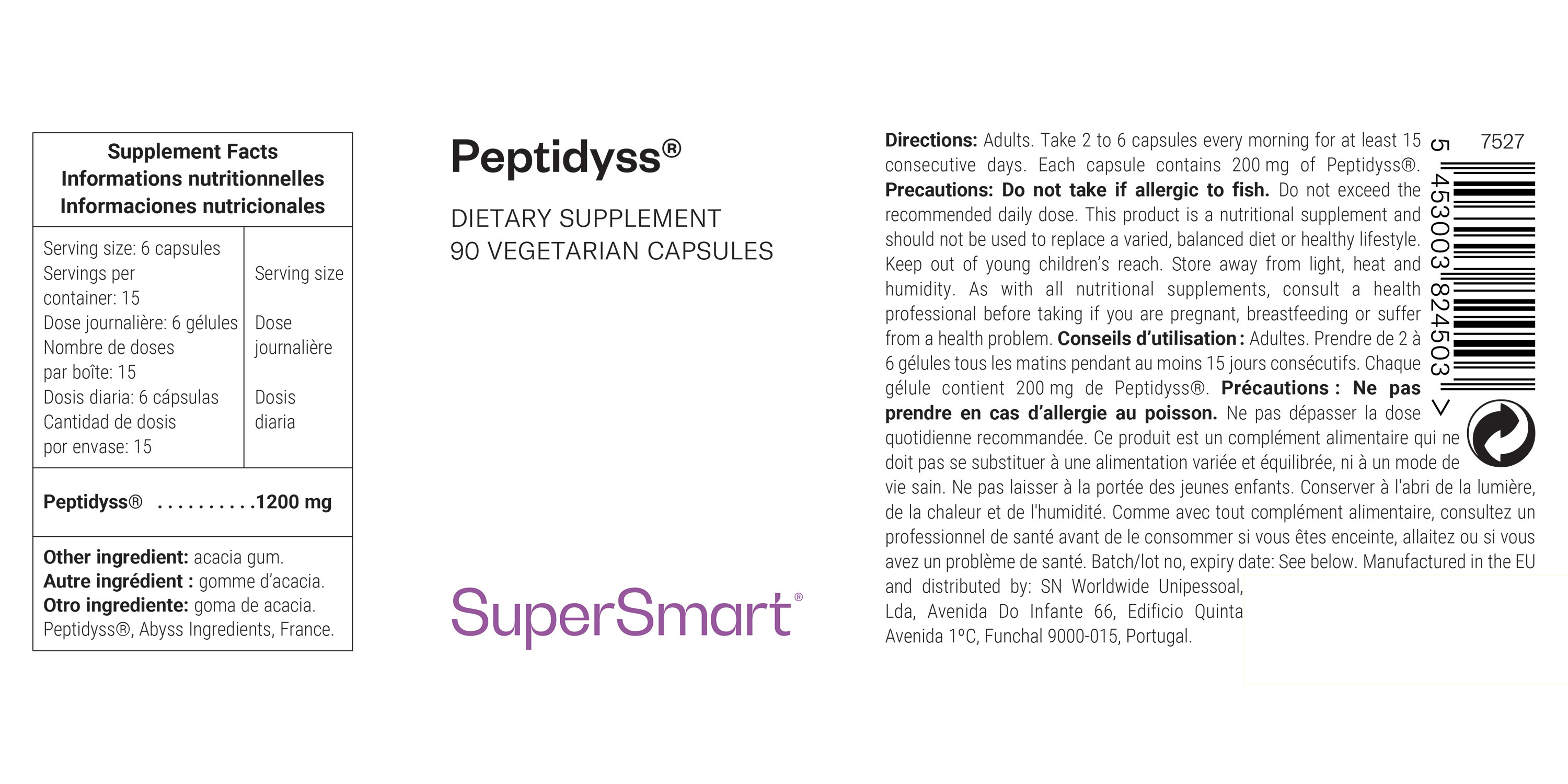 Complemento Alimenticio Peptidyss®