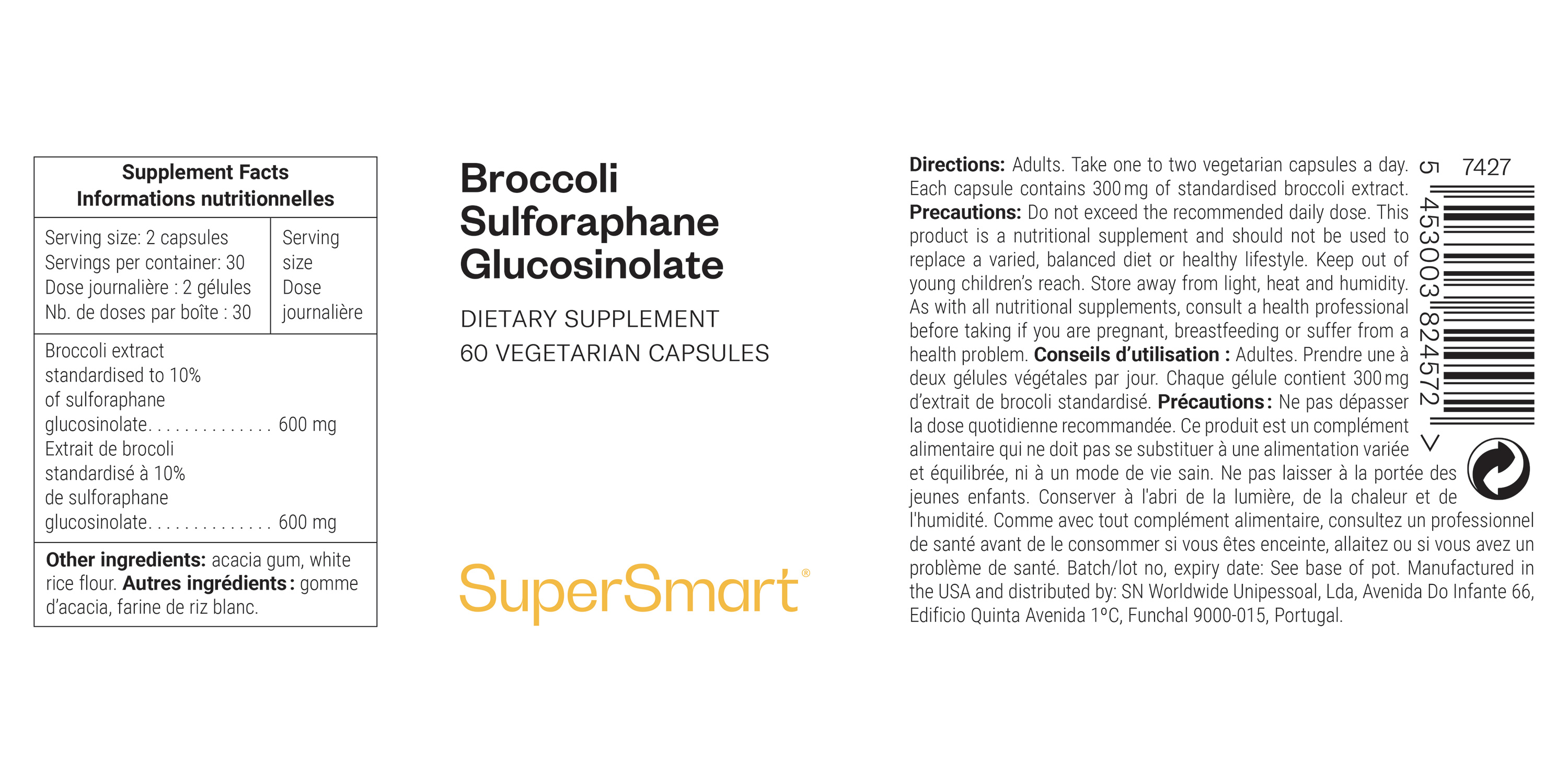 Broccoli Sulforaphane Glucosinolate Supplement 