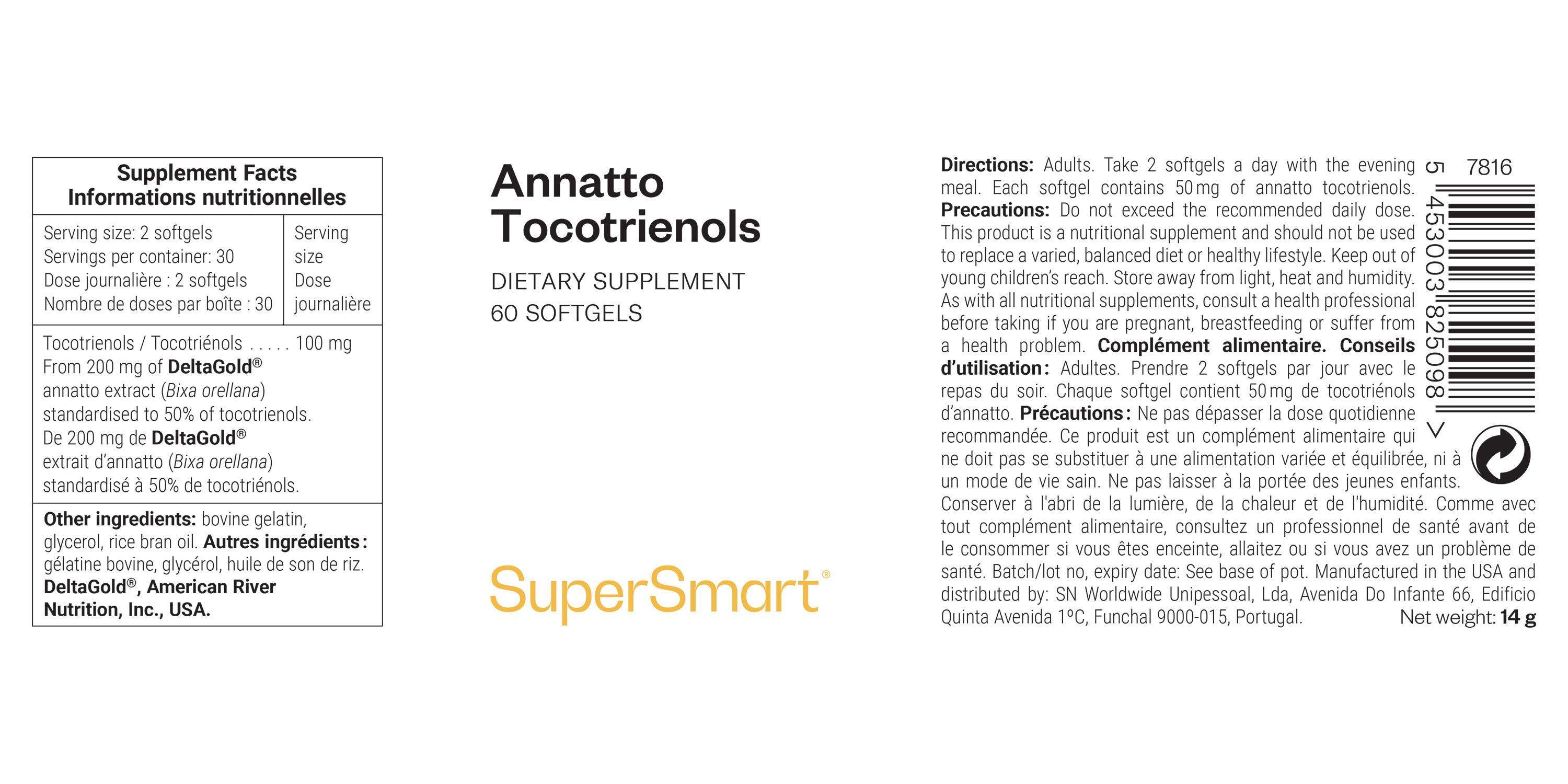 Annatto Tocotrienols