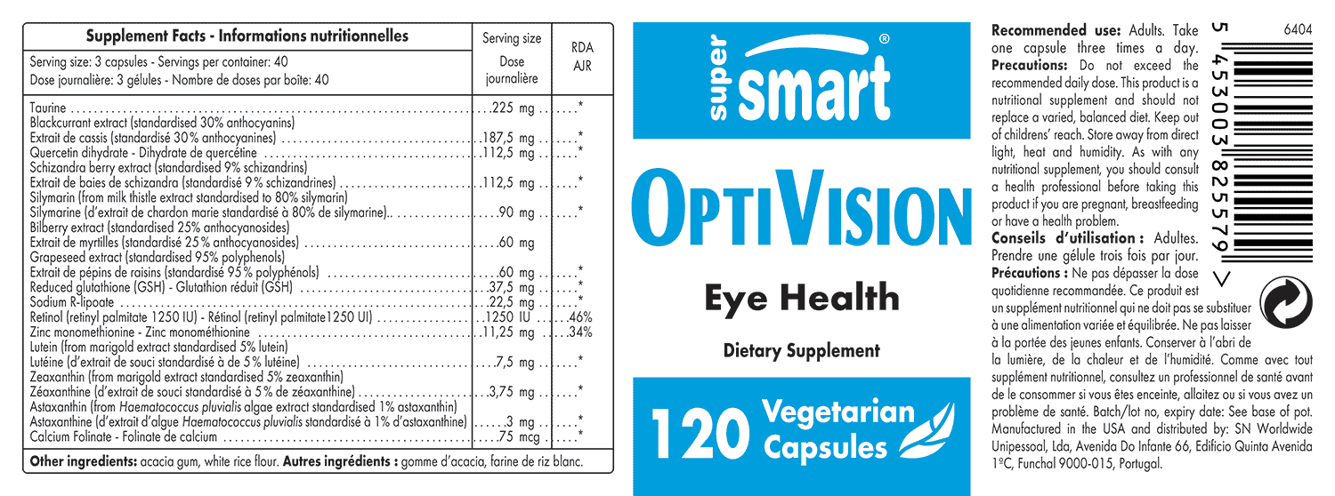 OptiVision - Natural Antioxidant Supplement to Improve Eye Health