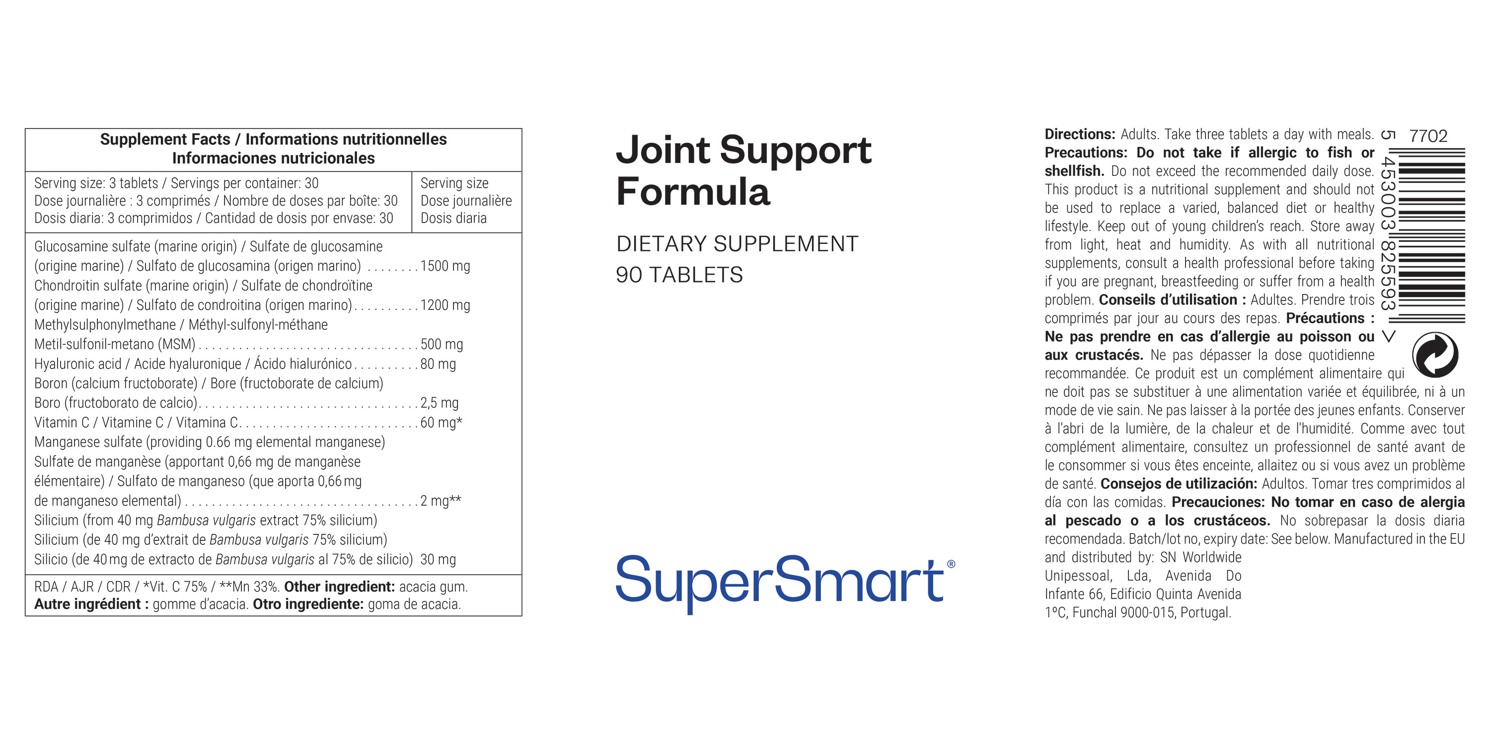 Joint Support Formula Supplement