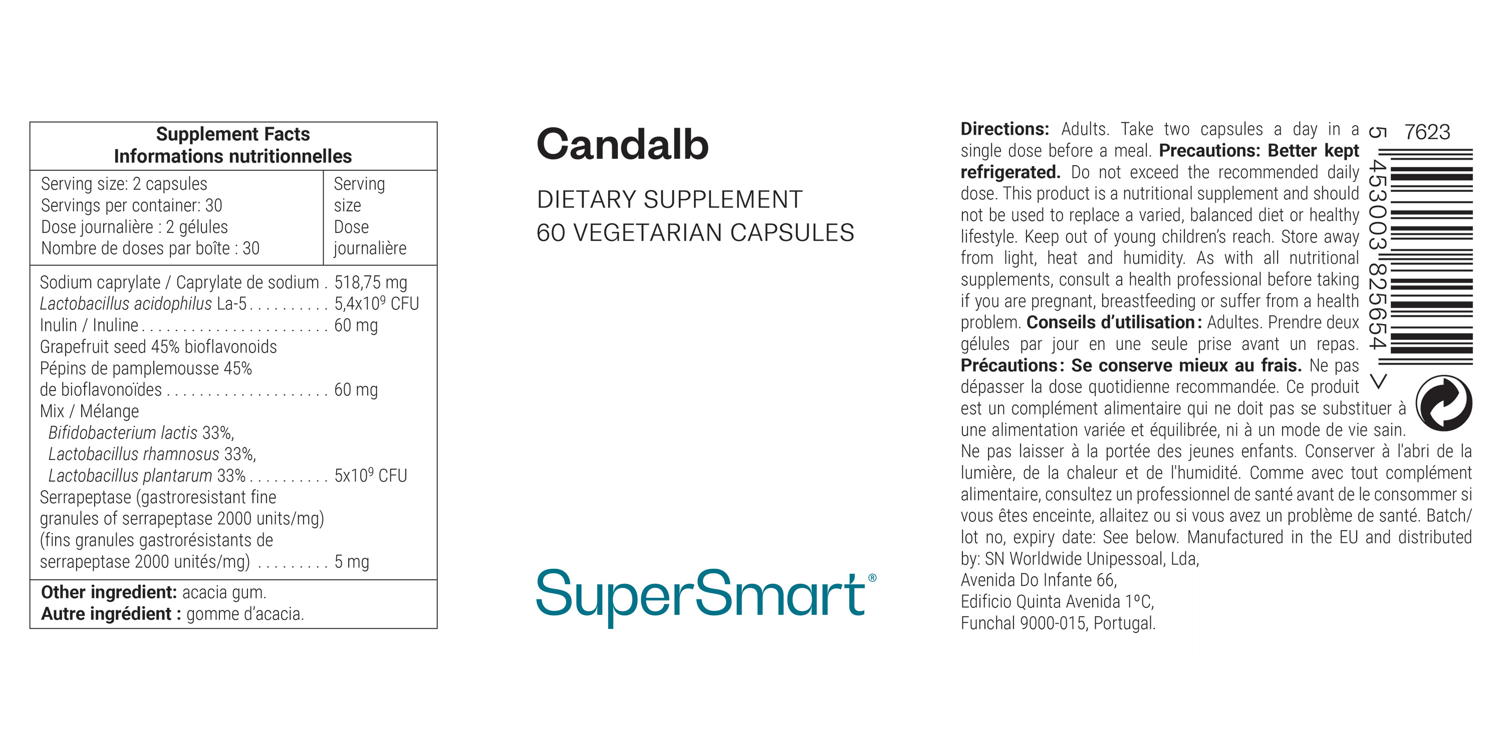 Nahrungsergänzungsmittel Candalb