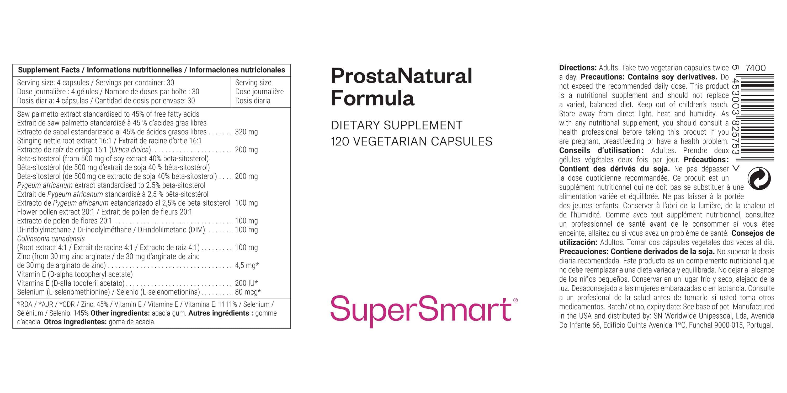 ProstaNatural Formula Supplement