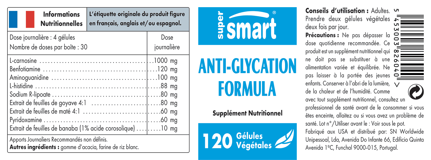 Anti Glycation Formula Complément Alimentaire Contre La Glycation