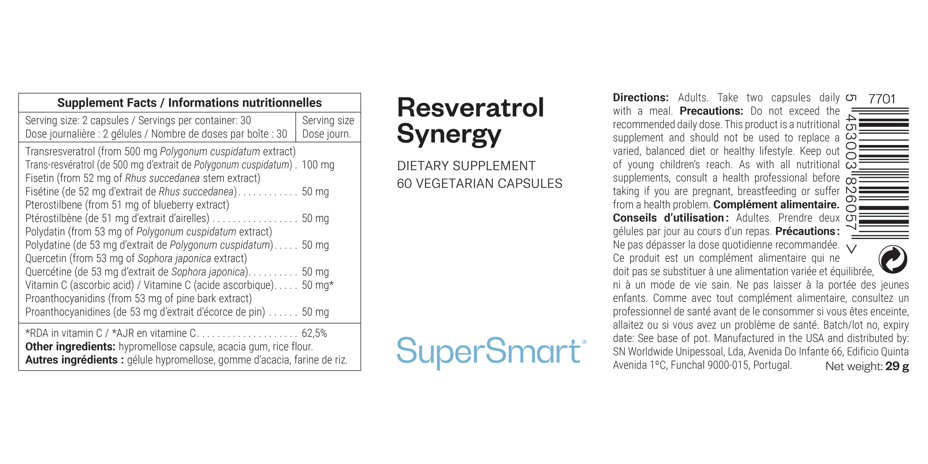 Resveratrol Synergy Formula