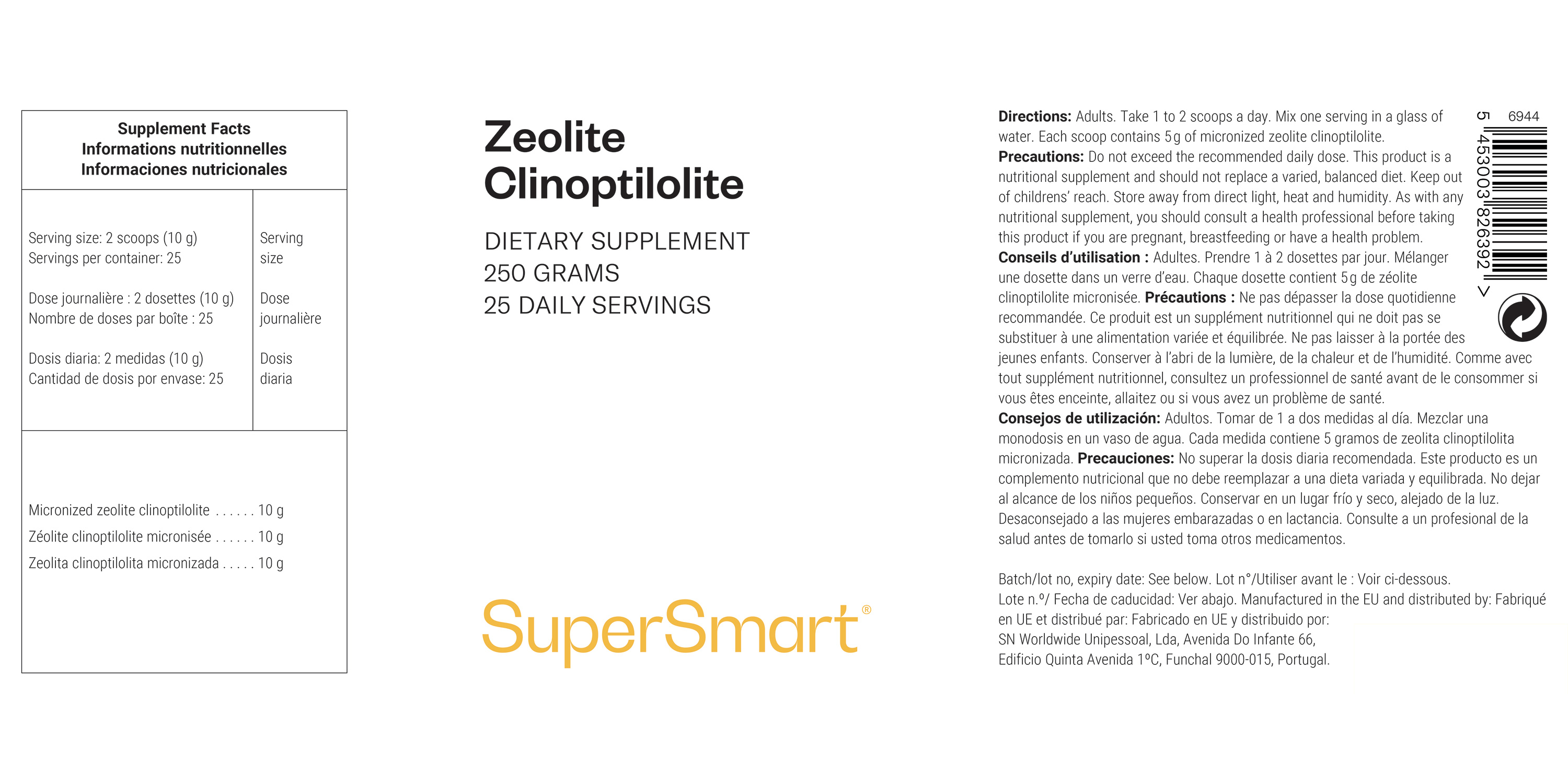 Zeolite Clinoptilolite Supplement 