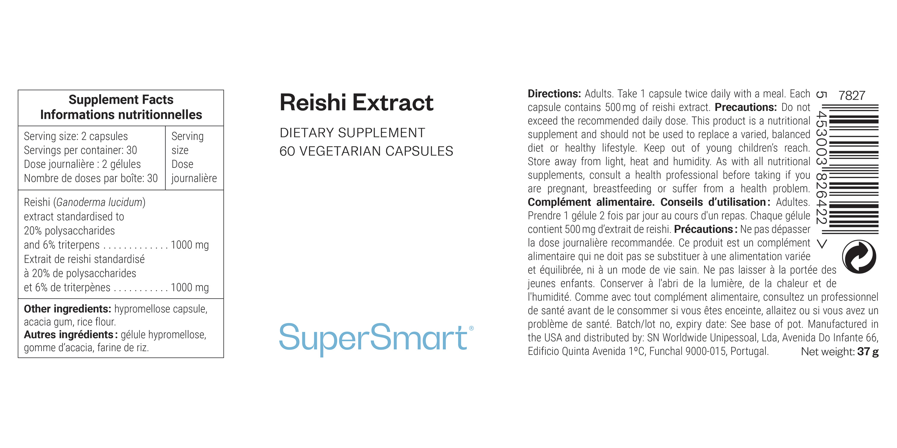 Reishi Extract Supplement 