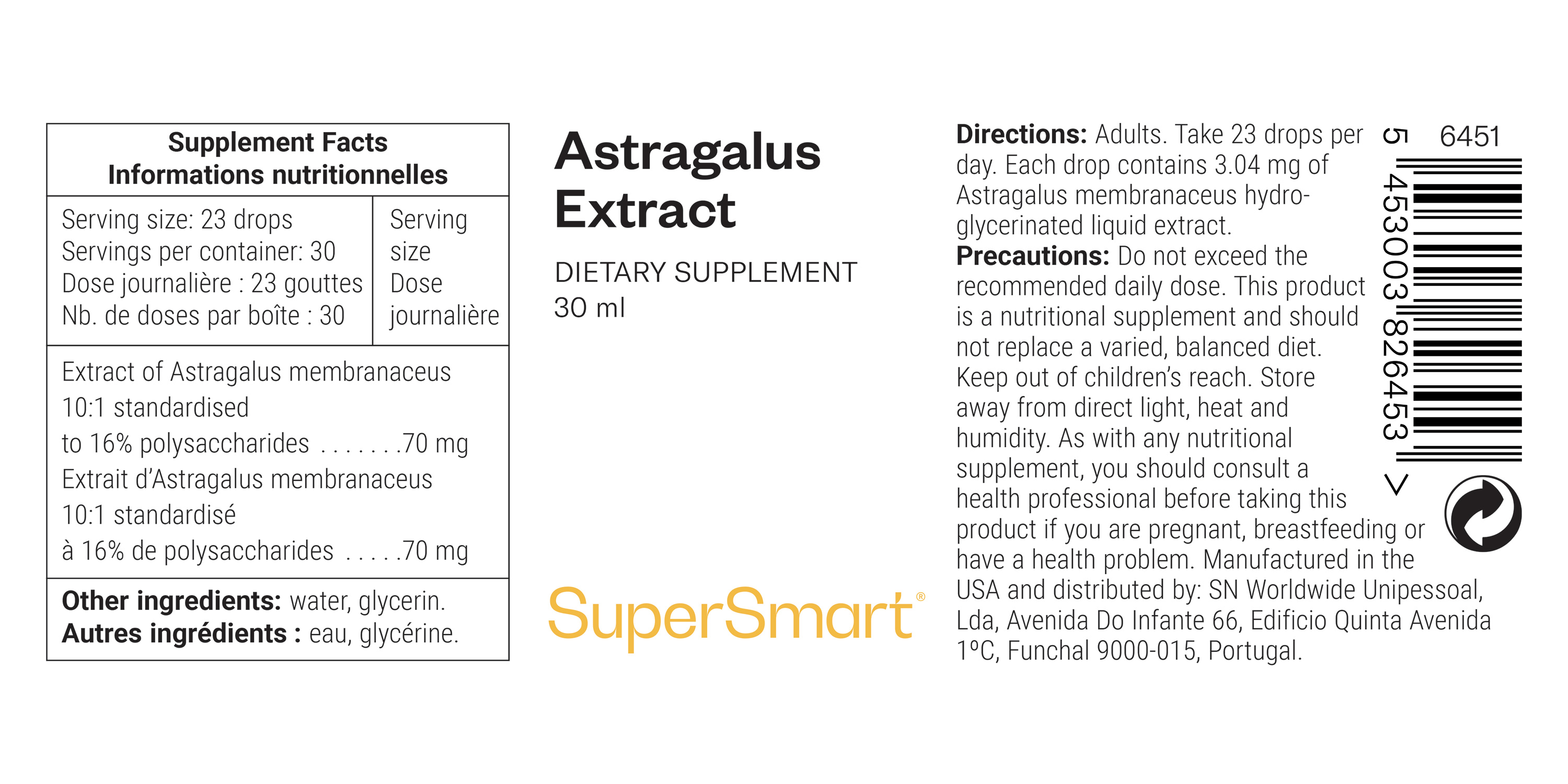 Astragalus Extract Supplement