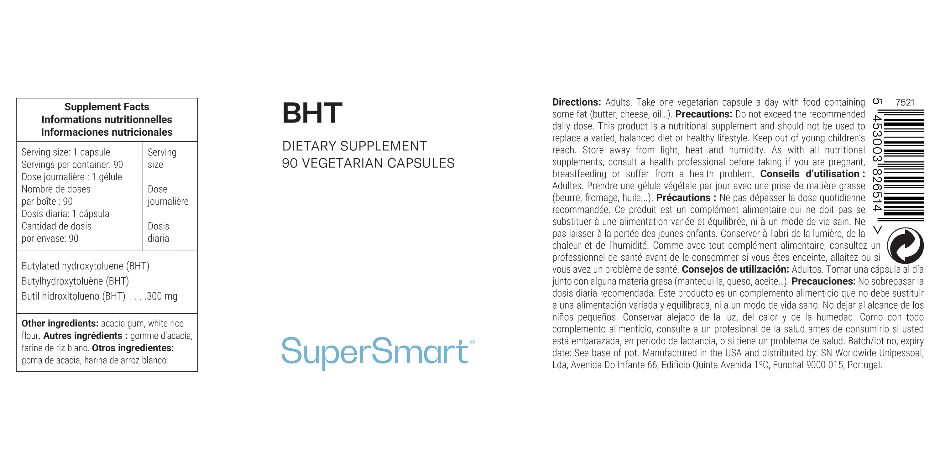 BHT Supplement