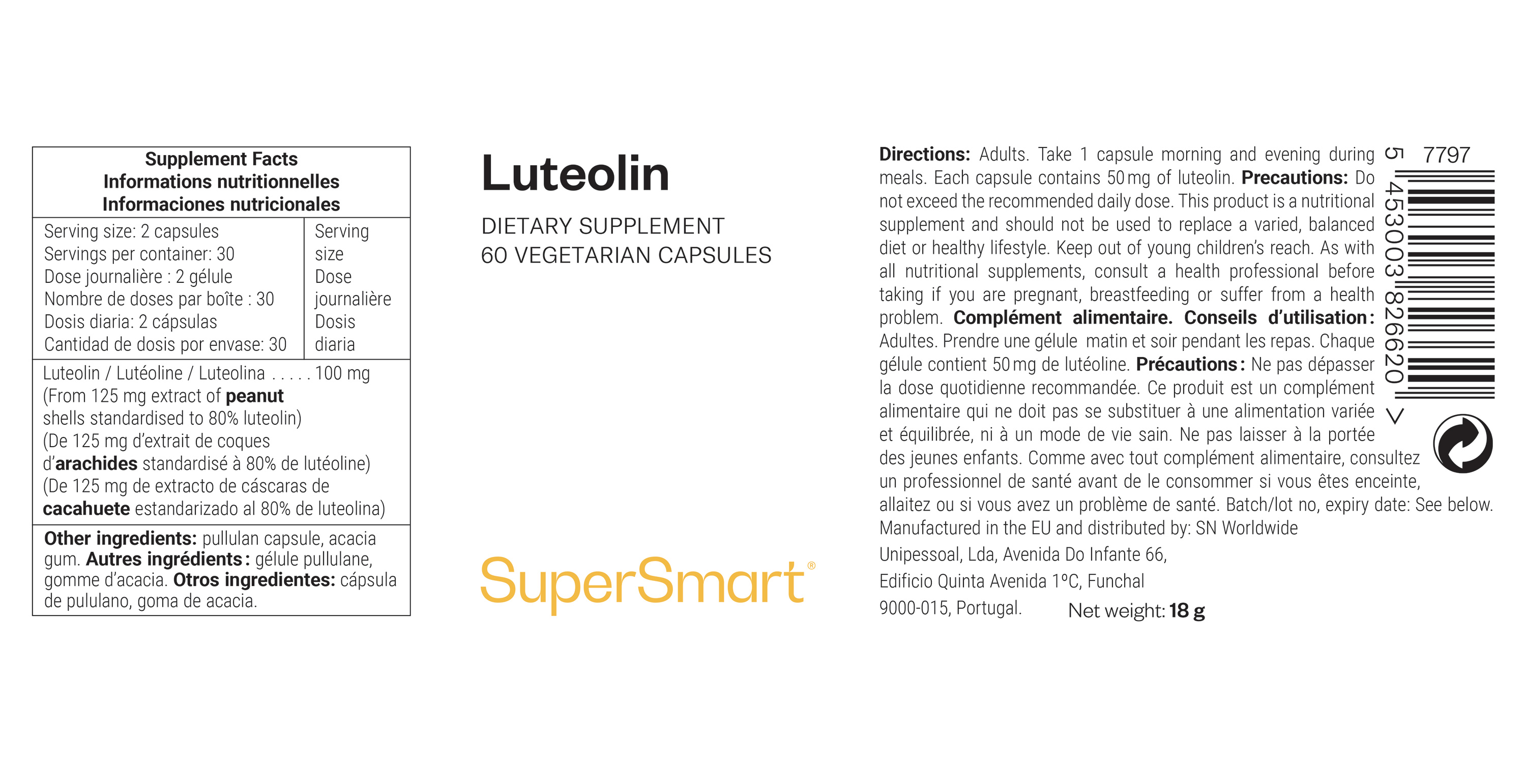 Complemento Alimenticio de Luteolina 