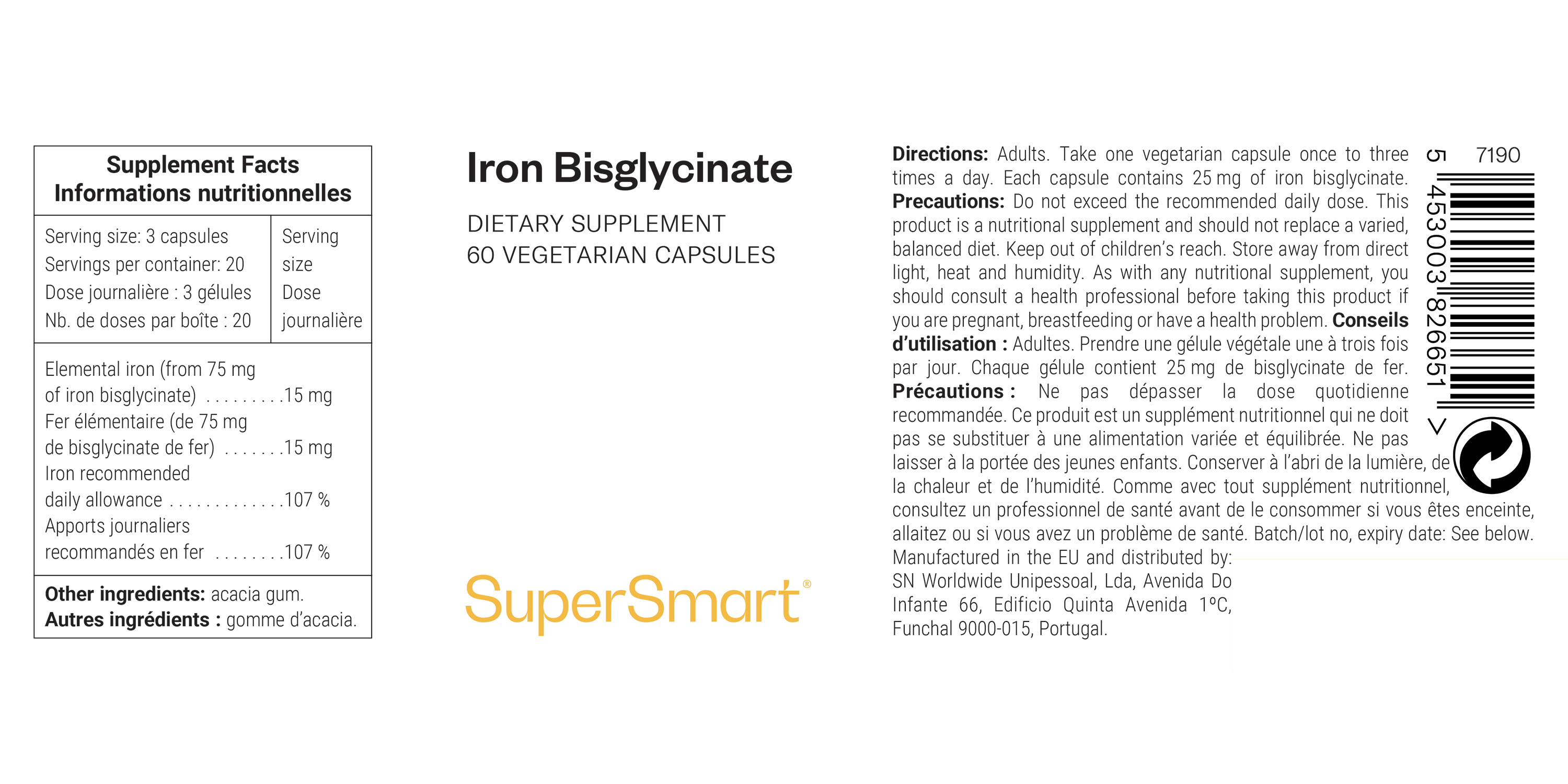 Iron Bisglycinate Supplement