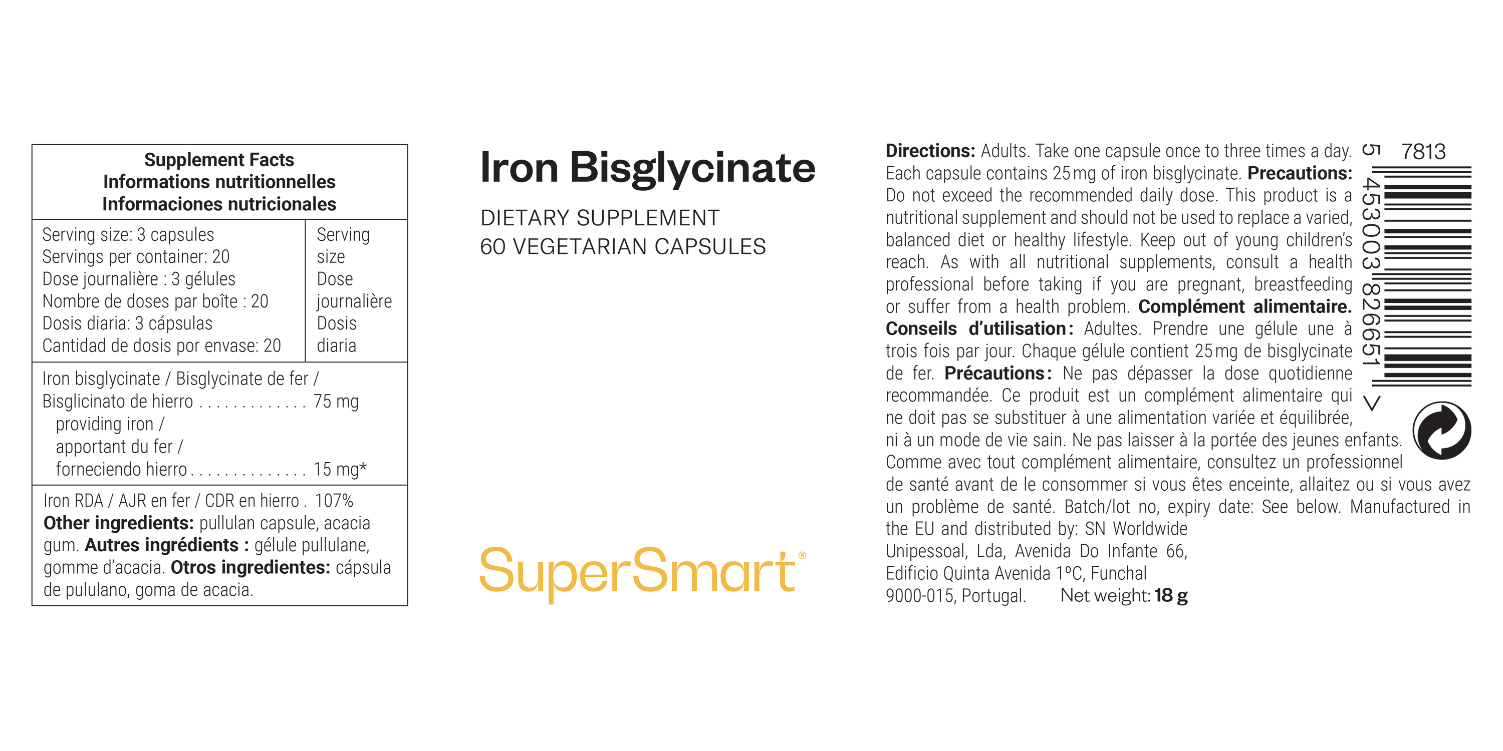 Iron Bisglycinate Supplement