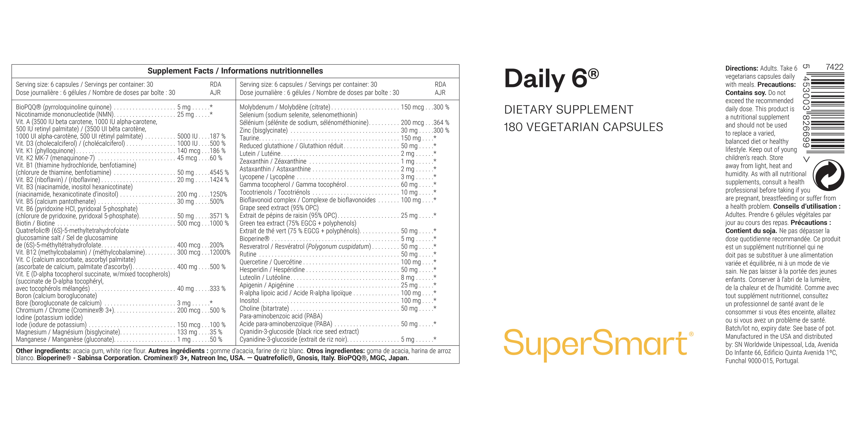 Daily 6® Supplement 