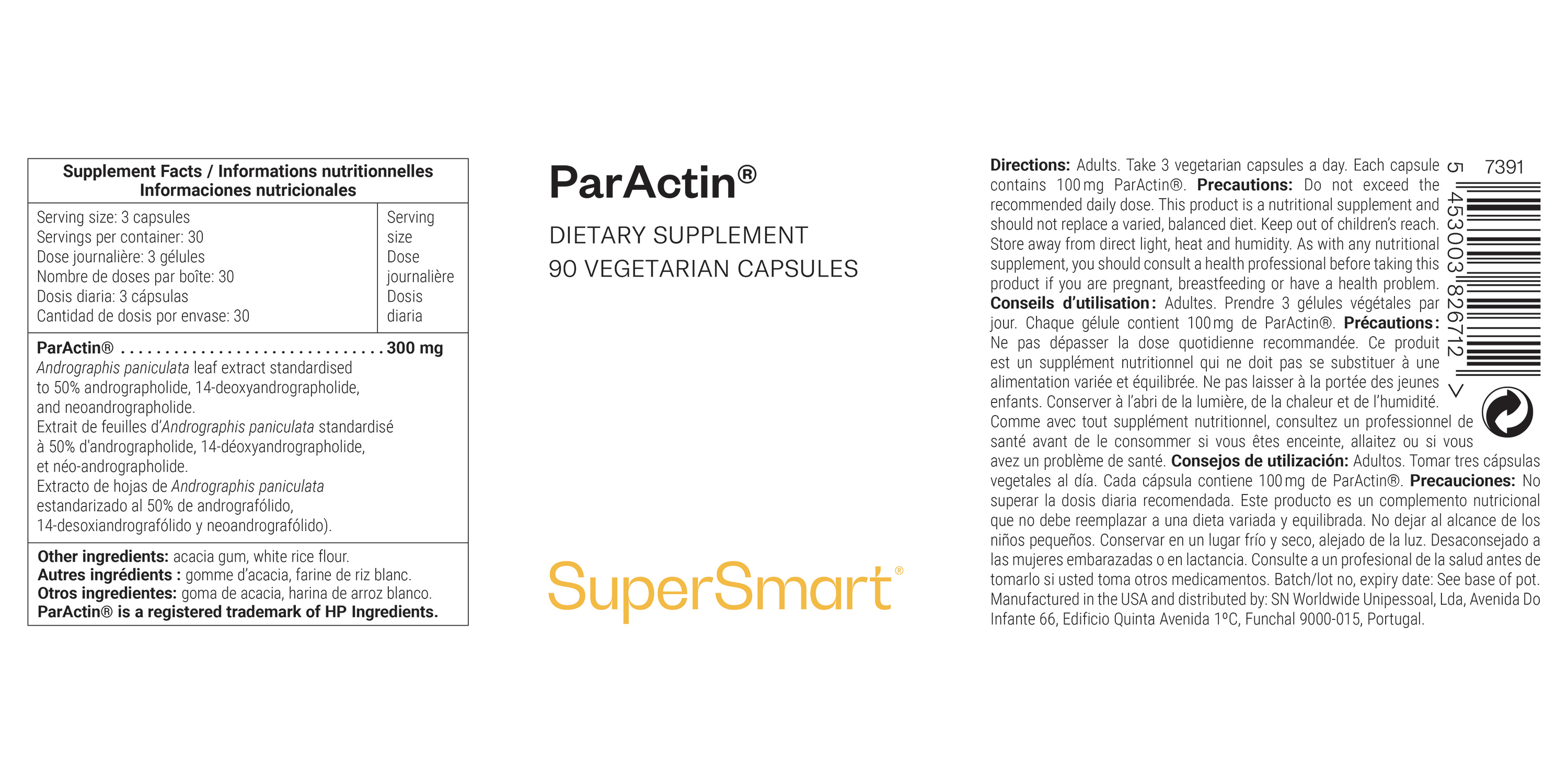 Complemento Alimenticio de Andrographis Paniculata