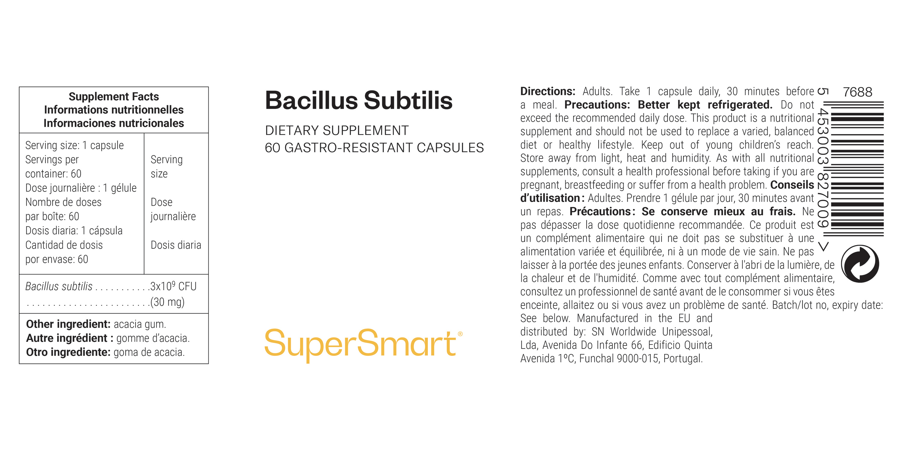 Bacillus Subtilis Supplement