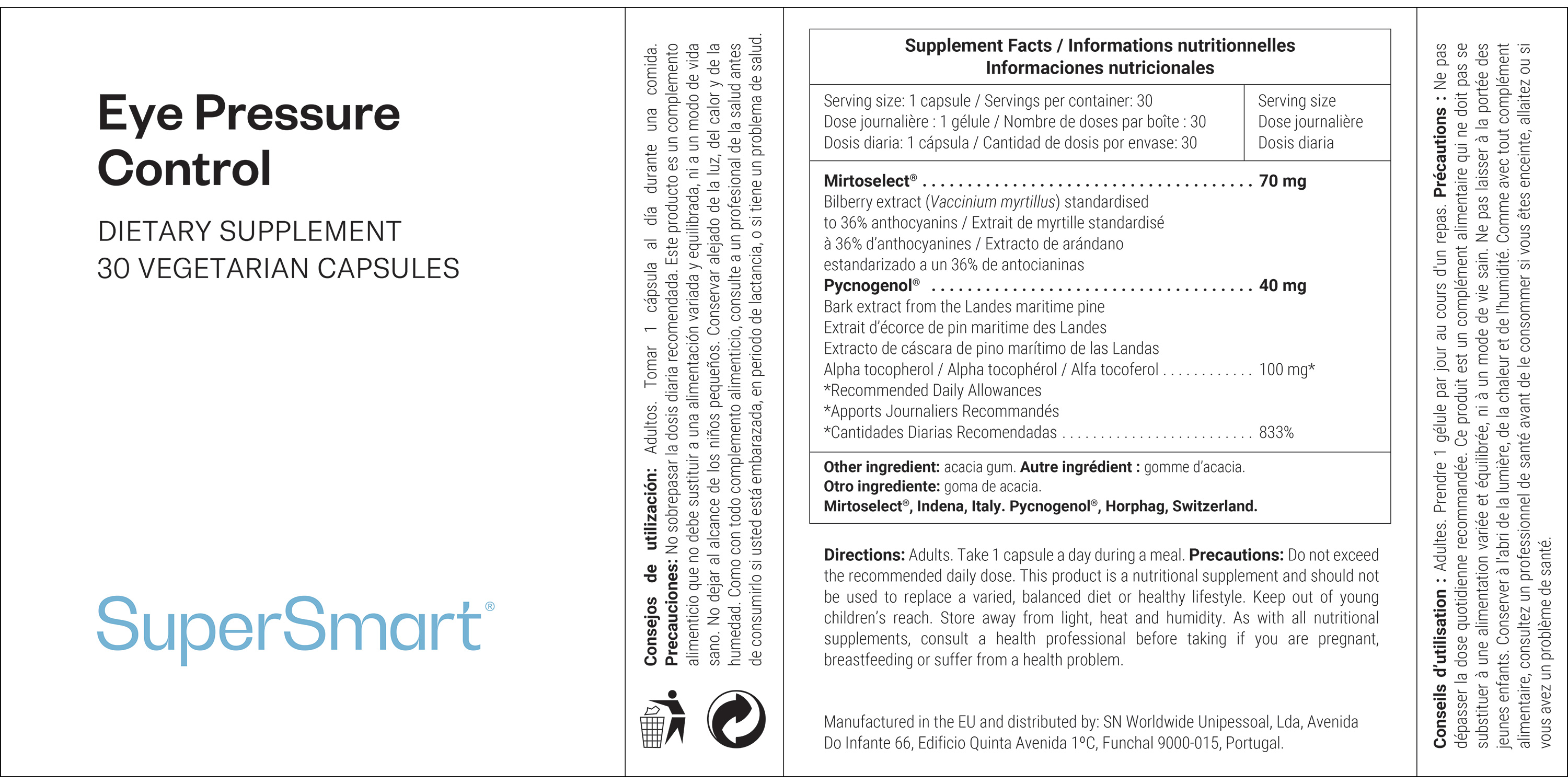 Eye Pressure Control Supplement