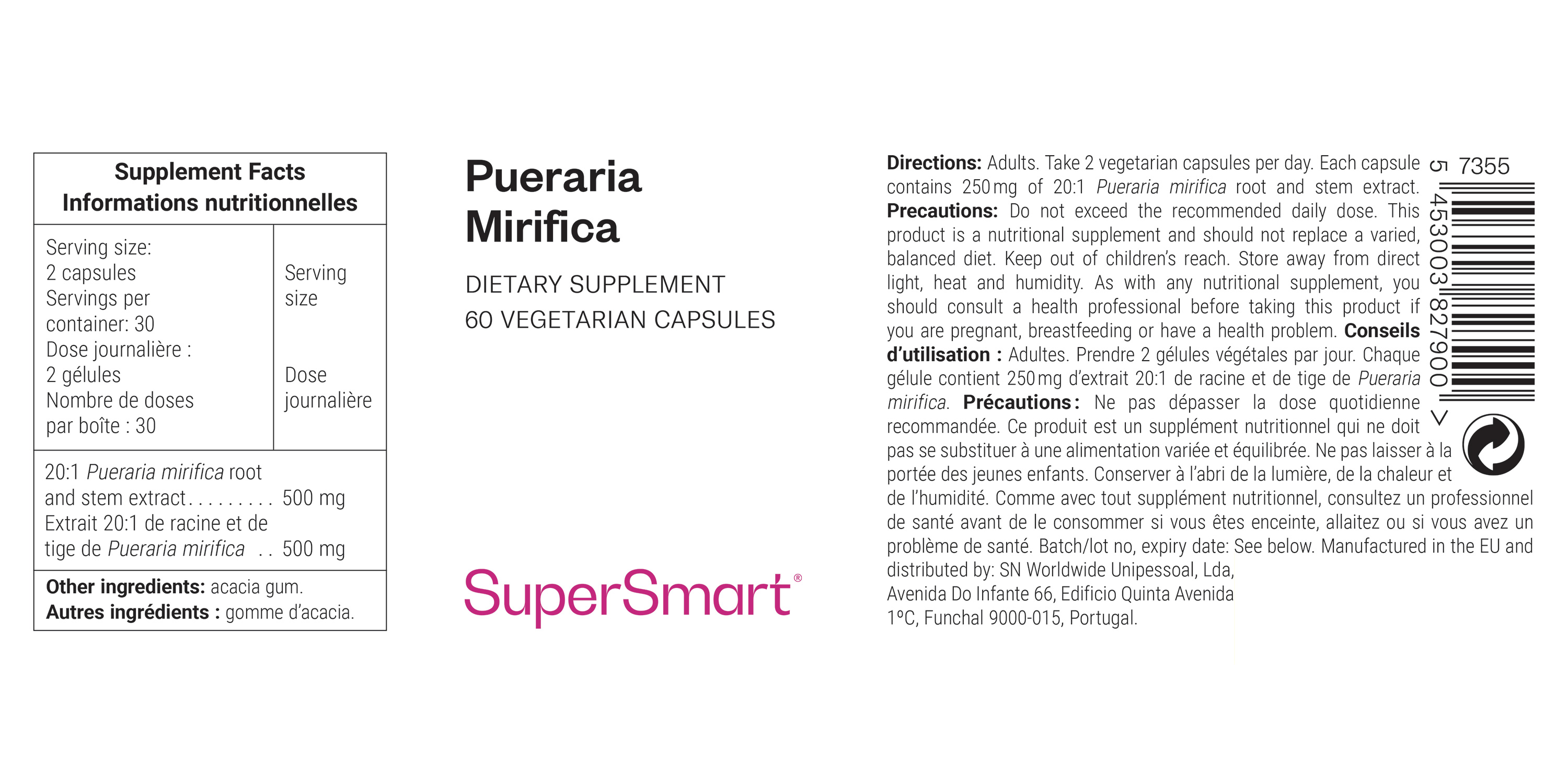 Pueraria Mirifica Supplement