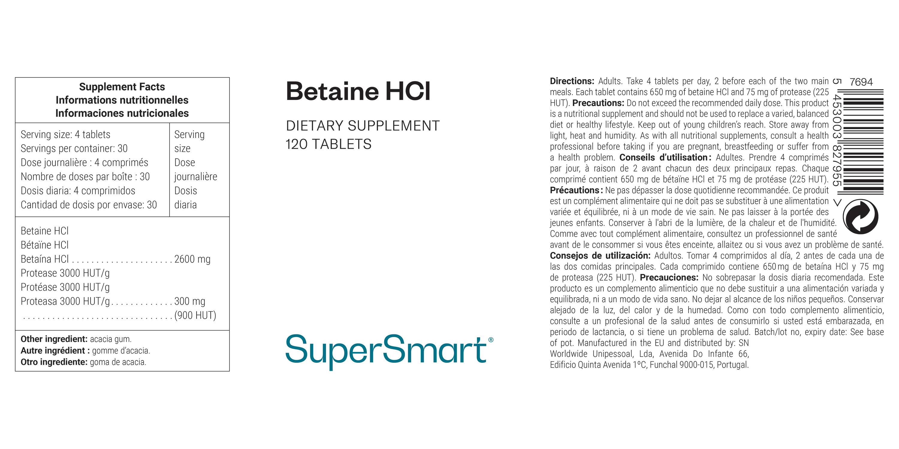 Betaine HCl Supplement 