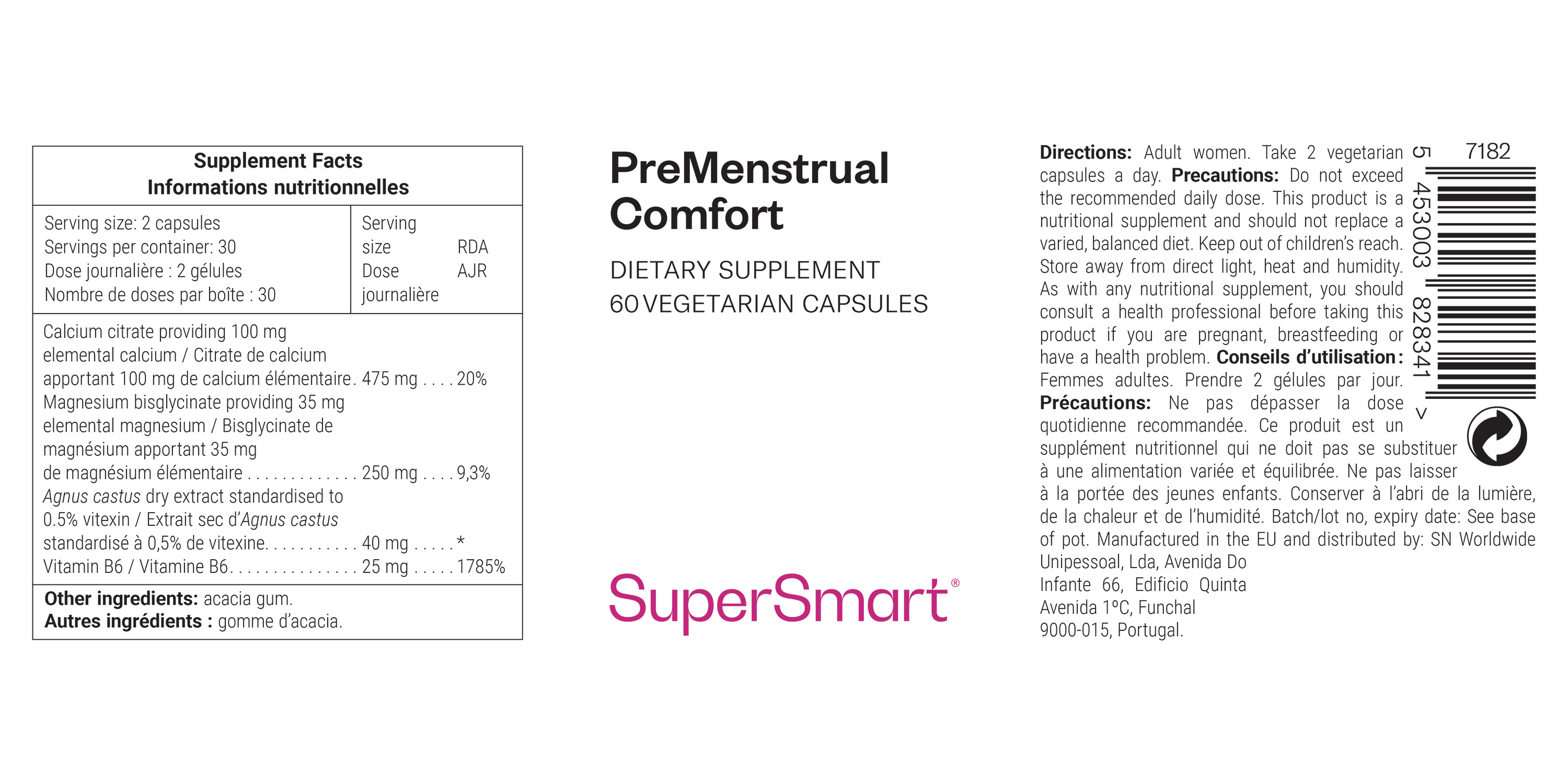 Dietary supplement for PMS
