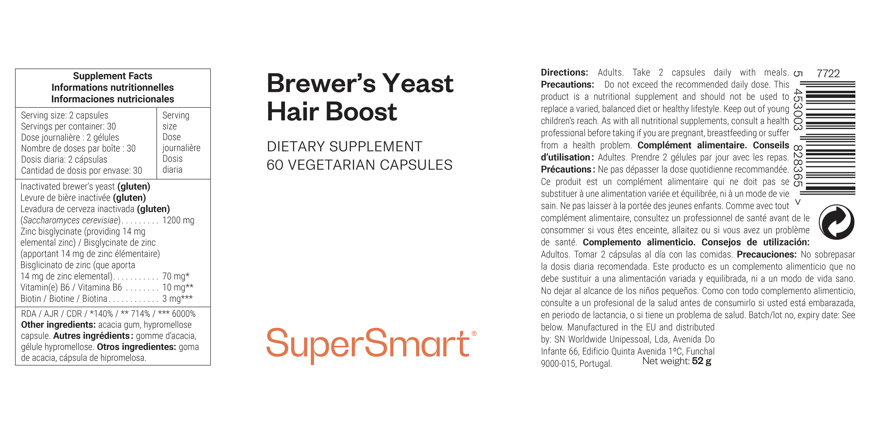 Brewer’s yeast for the hair