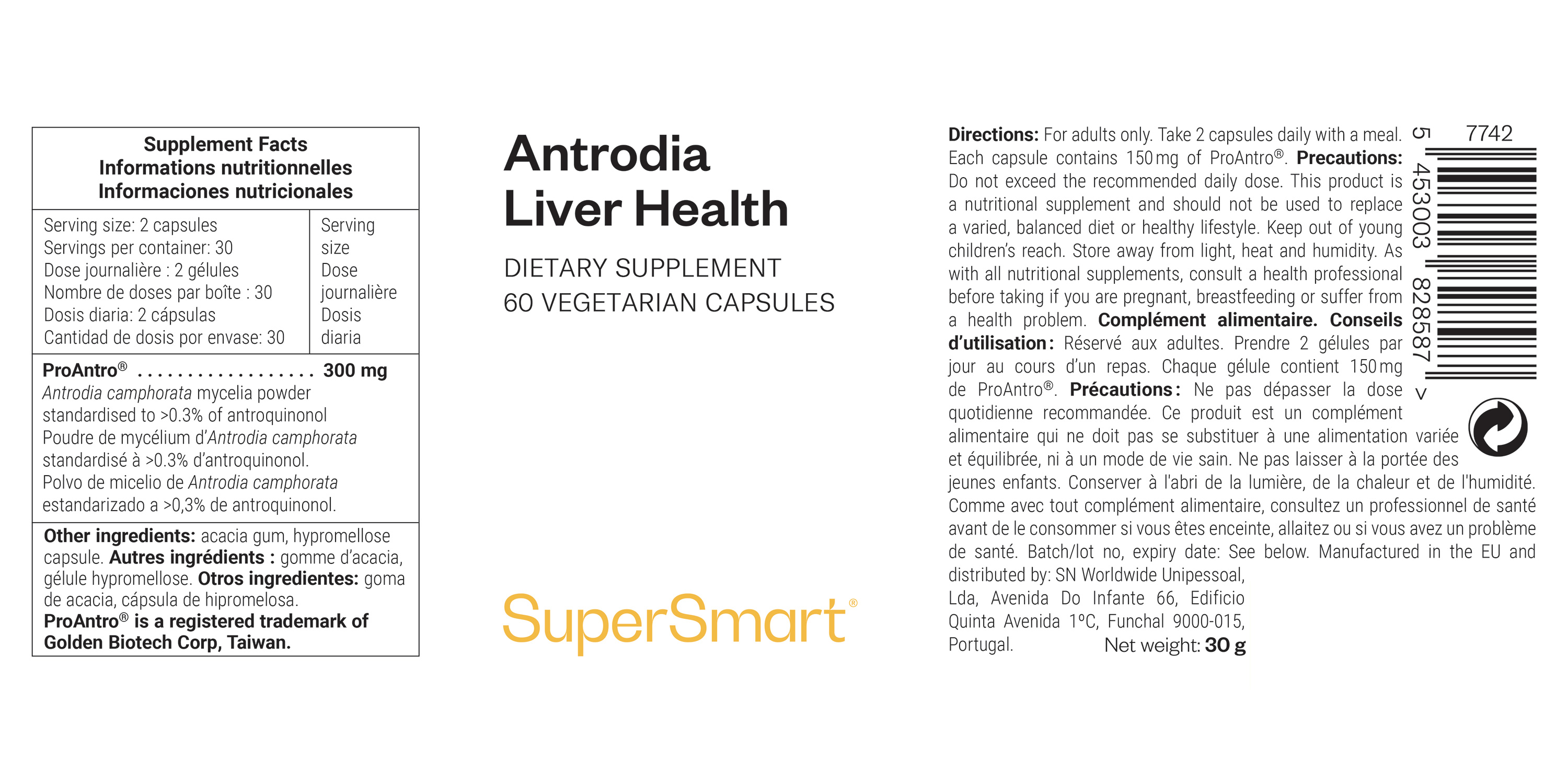 Suplemento de antrodia detox para o fígado