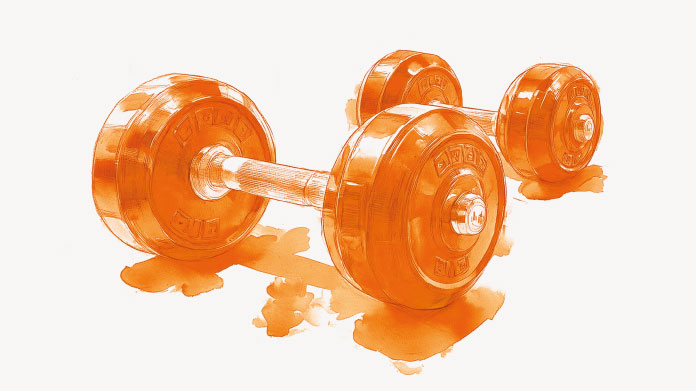 Dumbbells Boost your metabolism through exercise