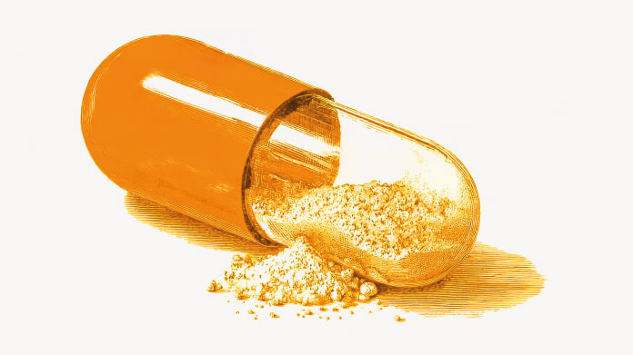 Contents of a capsule Prolonged-release capsule