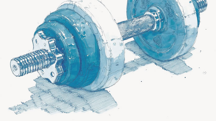 Dumbbells Increase testosterone levels to support muscle building