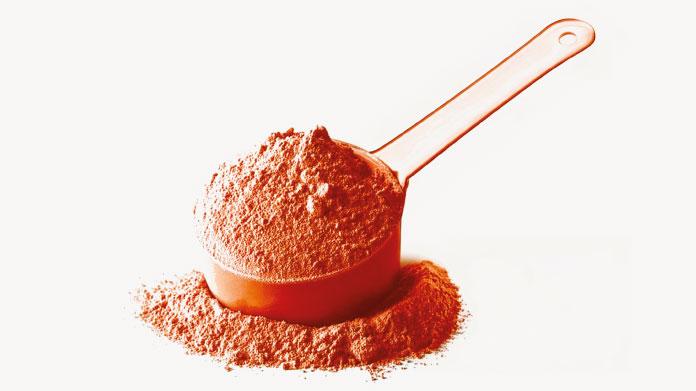 Scoop of whey protein Time to take whey protein